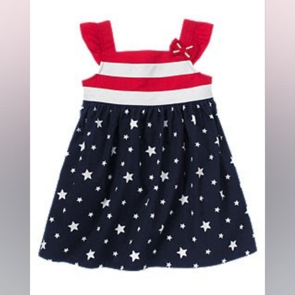 Gymboree Americana Dress and Barrettes - Picture 5 of 6